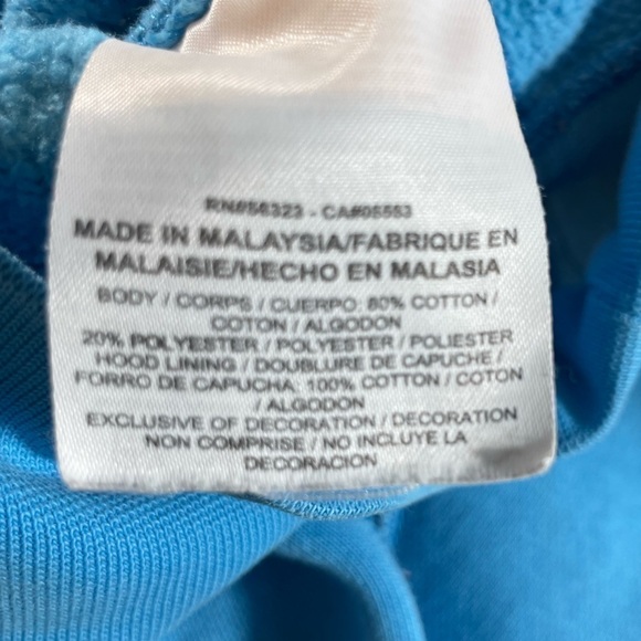 Nike Retro Blue Cotton Hoodie with Multicolor Logo - Picture 8 of 9